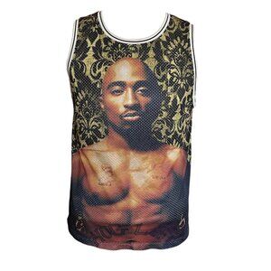 2Pac Tupac Shakur Jersey Mesh Tank (Small)